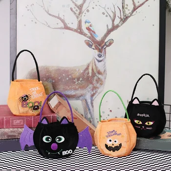 Halloween Candy Kotid Komme, Kopp Kotid, Millel On Käepidemed Halloween Tassima Lapsed 