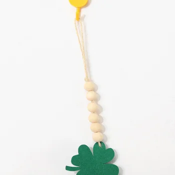 St Patricku Päev Helmed Dekoratiivne Vanik Rant String St Patrick ' s Day Puit Beaded Decor