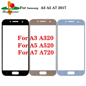 10tk\partii Samsung Galaxy A3 A5 A7 2017 A320 A520 A720 Touch Välimine Klaas LCD Ees Puuteekraani Klaas Anduri Asendamine