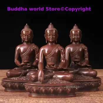 3P-Aasia Budismi Nepal, Tai, Tiibeti templi kõrge hinne SAN BAO FO Buddha Sakyamuni Amitayus Meditsiini Buddha kuju KODU õnnistama