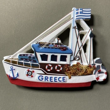 Kreeka Purjekas Külmkapimagneteid Turistidele Suveniiride Külmkapi Magnet Kleebised Mälestus Magnet Kodu Kaunistamiseks