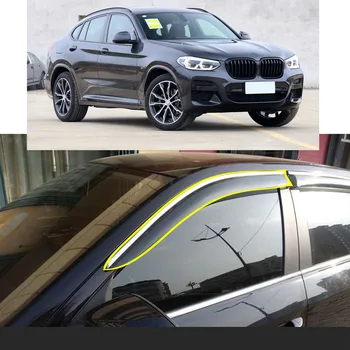 Auto Kere Disain Kleebis Plastikust Akna Klaas Tuul Visiir Vihma/Päikese Guard Vent Varuosad BMW X4 G02 2019 2020 2021 2022