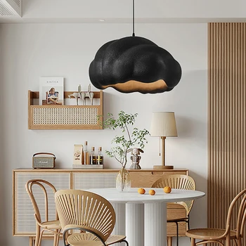 Põhjamaise Minimalistliku Creative Cloud Wabi Sabi Koor Style Led-Lühter Restoran, Baar Home Decor Lamp Söögituba Ripats Tuled