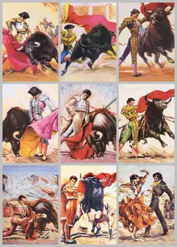 Hispaania Matador Võitlevad Bull Canvas Maali Plakatid ja Pildid Seina Art Pilte elutuba Home Decor Cuadros