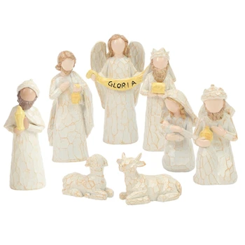 Püha Võrevoodi Figuriin Vaik Katoliku Usulised Jõulud Kristuse Kiriku Teenetemärgid