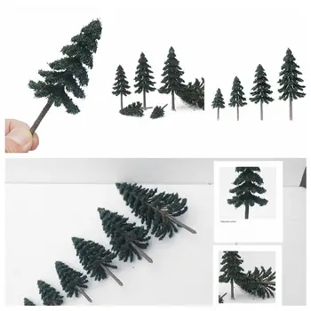 10/20/30Pcs Miniatuuri DIY Paigutus Prop Cedar Tree Roheline Maastik Puu Mudel Maastik