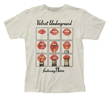 Velvet Underground Featuring Nico Huuled Joomine Rock-Bänd Meeste Valge T-Särk